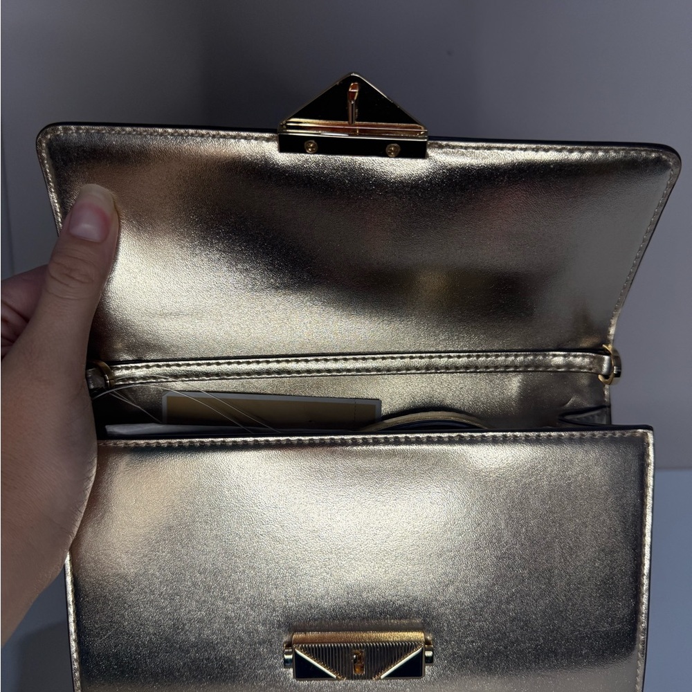 Michael Kors Metallic Gold Clutch - Picture 4 of 11